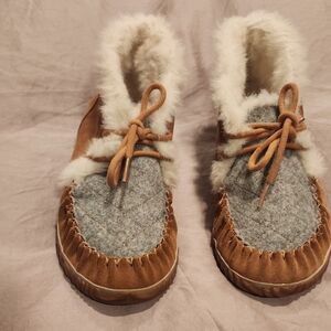 Sorel Cream Fur-Lined Booties